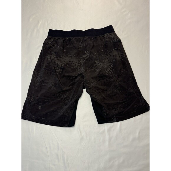 Lululemon T.H.E. Short Linerless 11" Cyberspace Black Stretch Workout Mens L - Picture 1 of 5